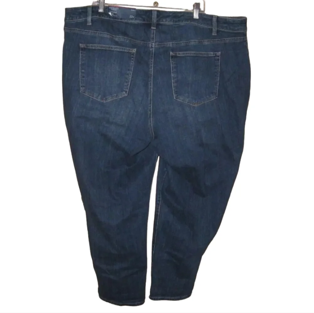 Talbots Jeans Womens Flawless Girlfriend Blue Plus Size 22 WP Stretch‎ Vector